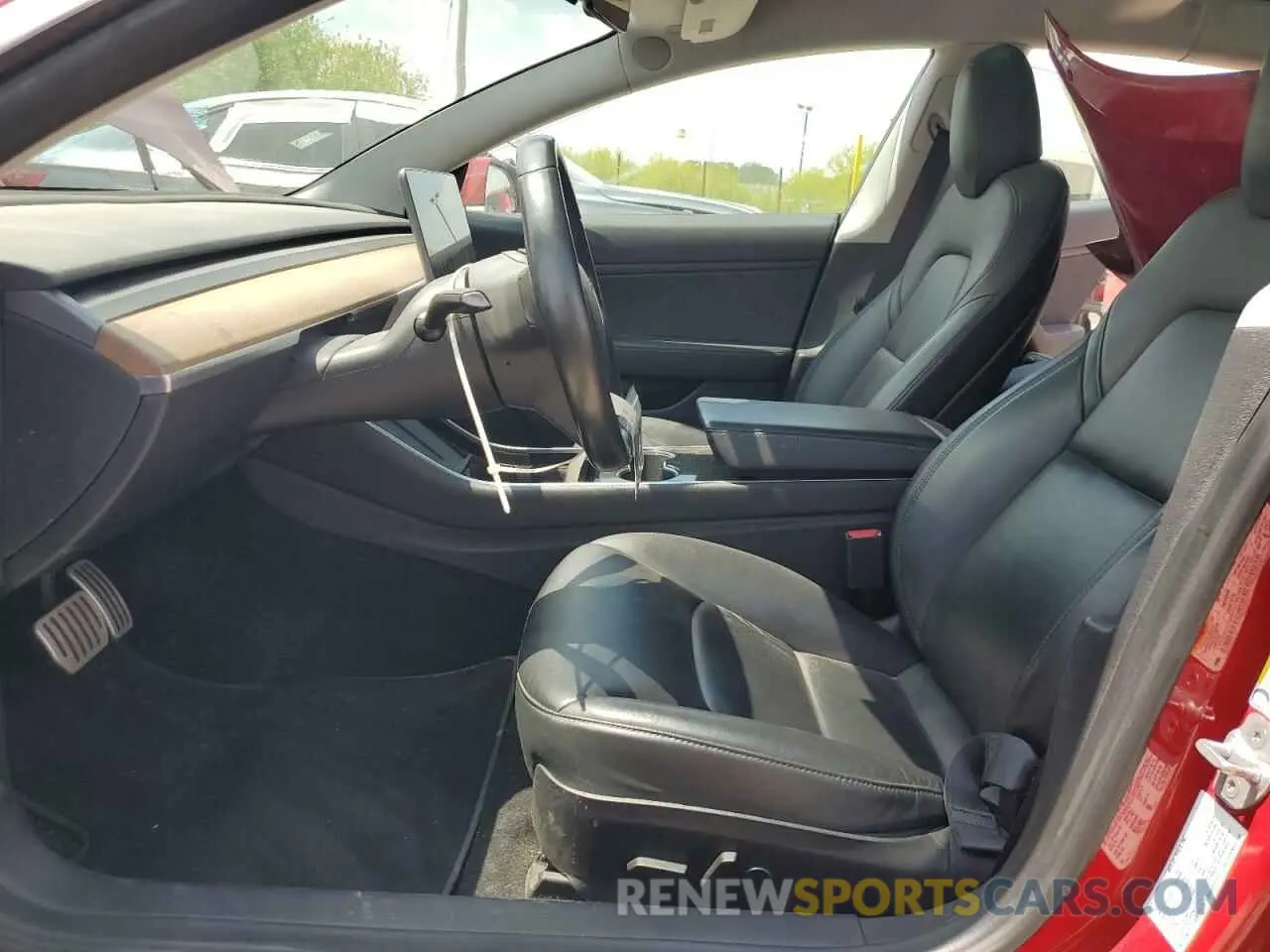 7 fotografías del automóvil dañado 5YJ3E1EBXKF237727 TESLA MODEL 3 2019