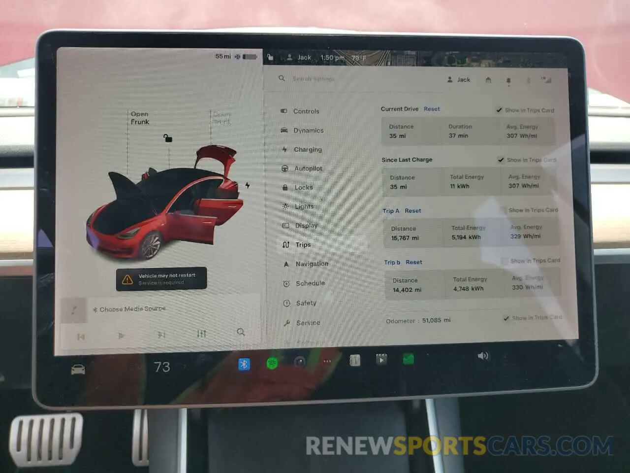 9 fotografías del automóvil dañado 5YJ3E1EBXKF237727 TESLA MODEL 3 2019