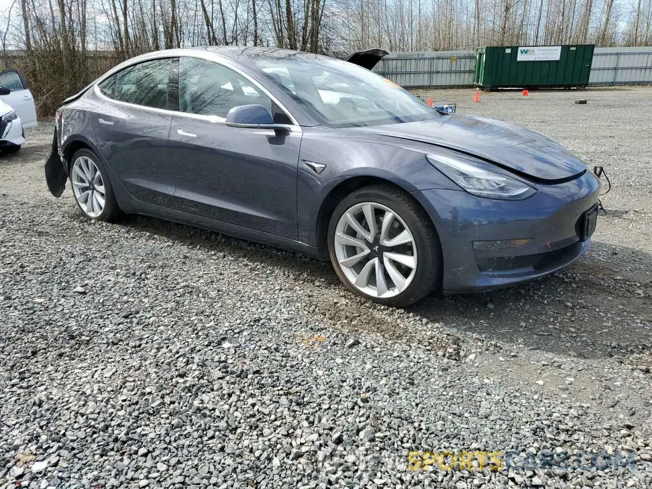 4 fotografías del automóvil dañado 5YJ3E1EBXKF389264 TESLA MODEL 3 2019