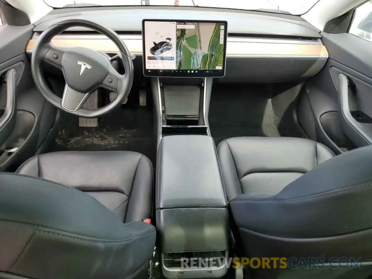 8 fotografías del automóvil dañado 5YJ3E1EBXKF389264 TESLA MODEL 3 2019