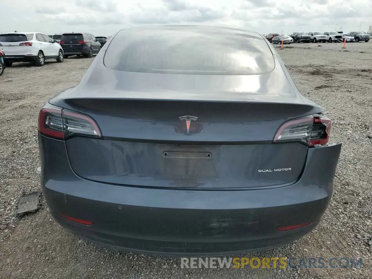 6 fotografías del automóvil dañado 5YJ3E1EBXKF389362 TESLA MODEL 3 2019