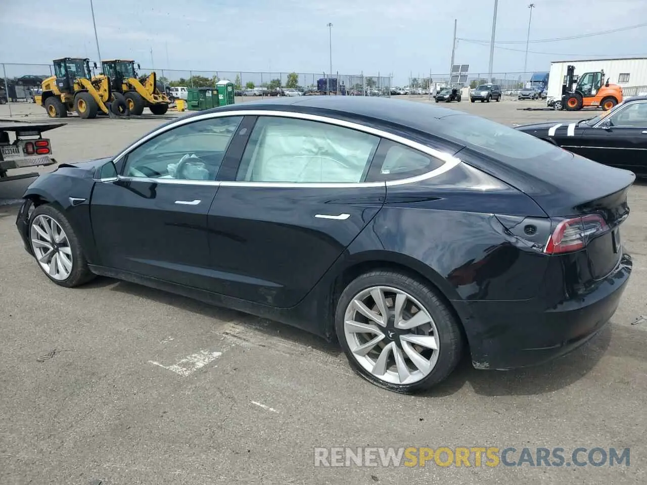 2 fotografías del automóvil dañado 5YJ3E1EBXKF392259 TESLA MODEL 3 2019