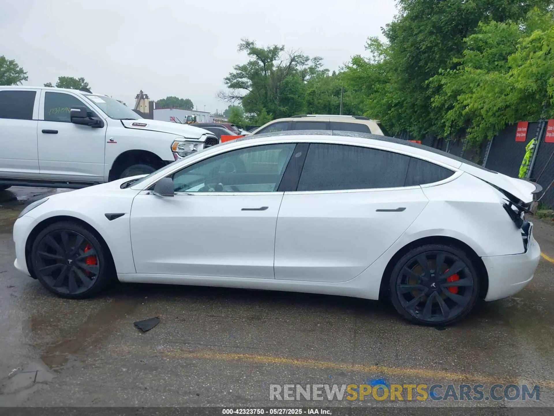 13 fotografías del automóvil dañado 5YJ3E1EBXKF393427 TESLA MODEL 3 2019