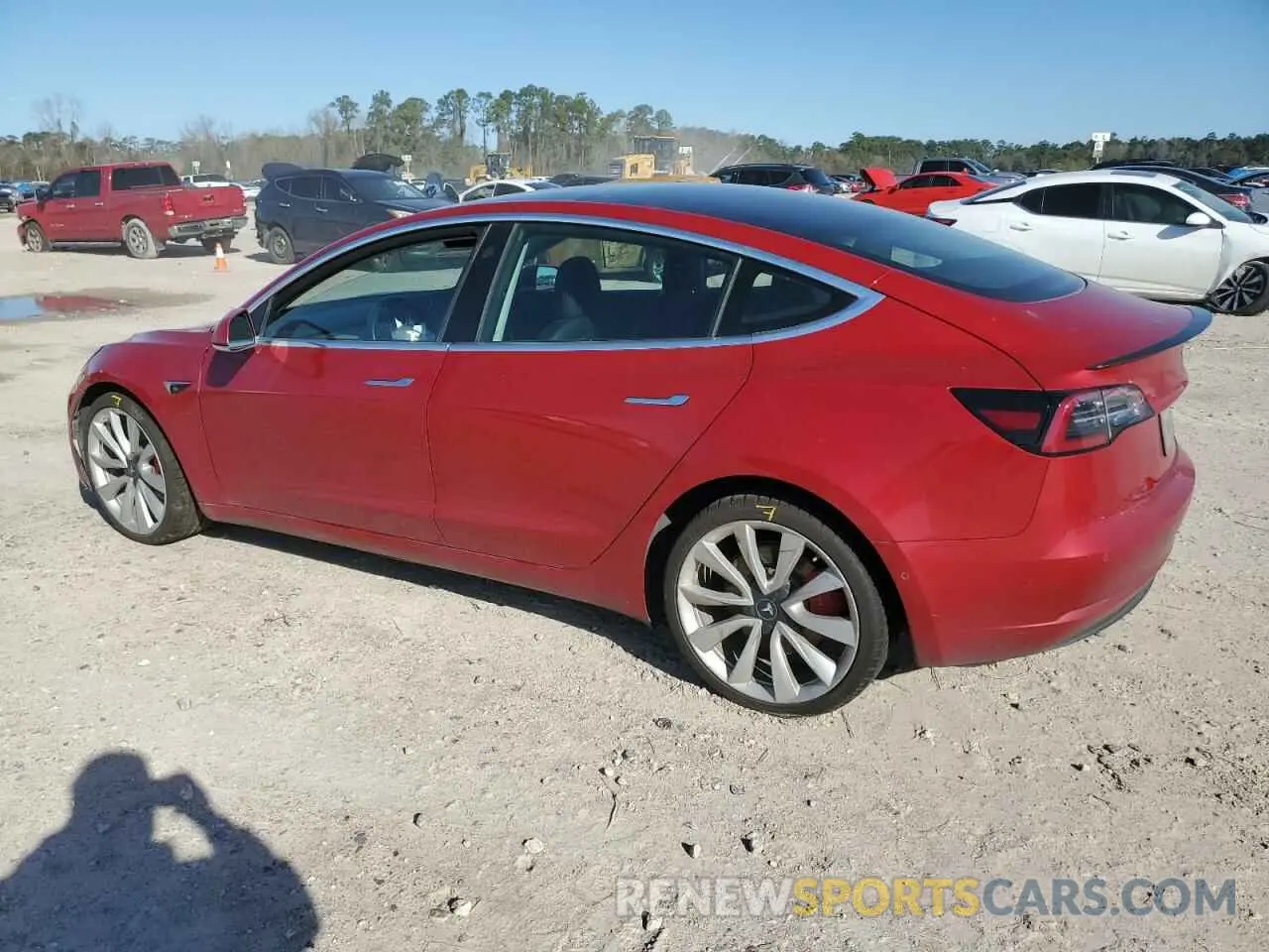 2 fotografías del automóvil dañado 5YJ3E1EBXKF413546 TESLA MODEL 3 2019