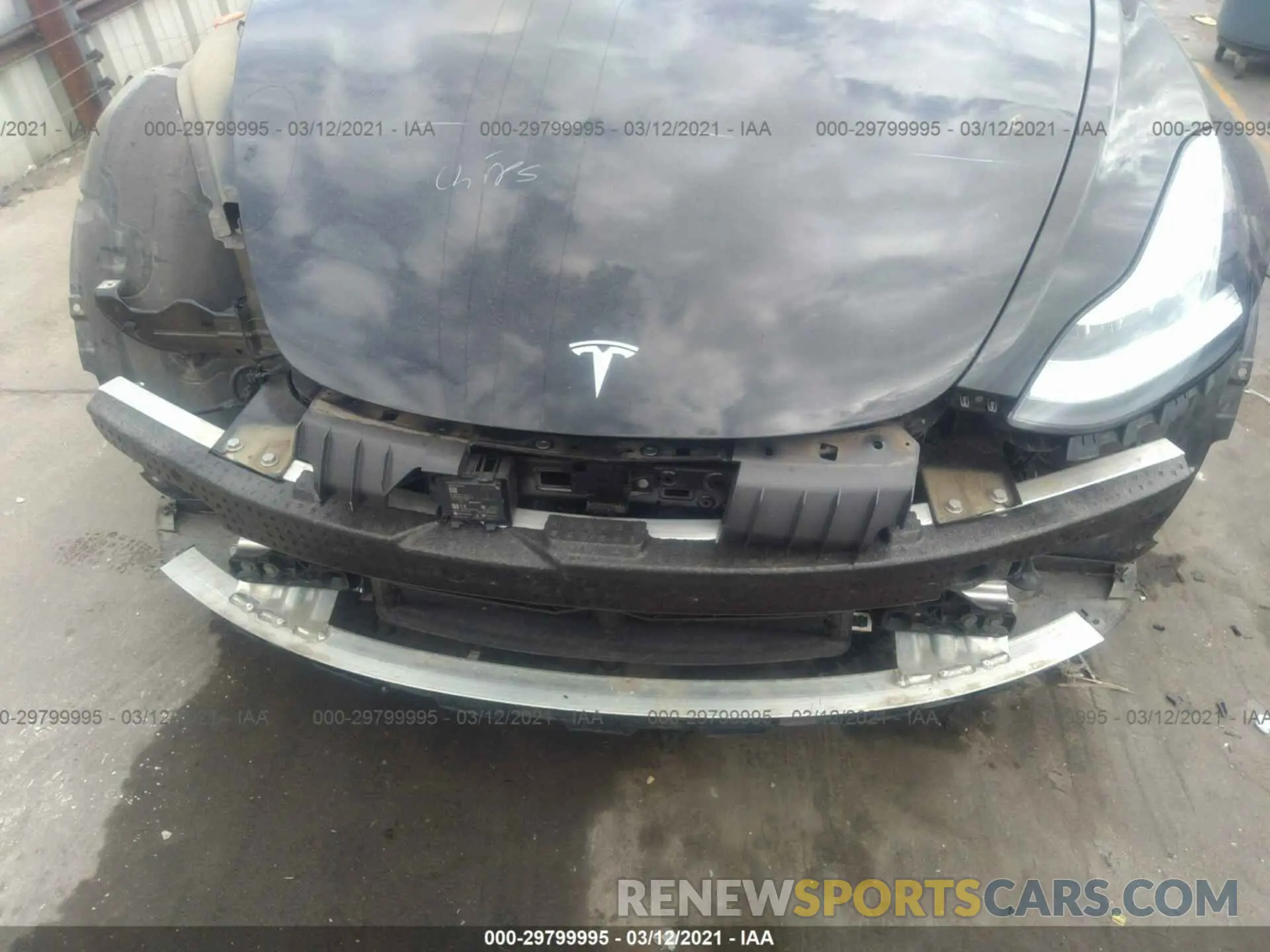 10 fotografías del automóvil dañado 5YJ3E1EBXKF433666 TESLA MODEL 3 2019