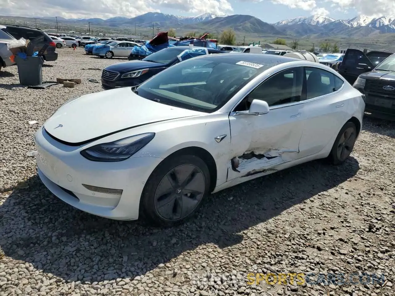 1 fotografías del automóvil dañado 5YJ3E1EBXKF494161 TESLA MODEL 3 2019