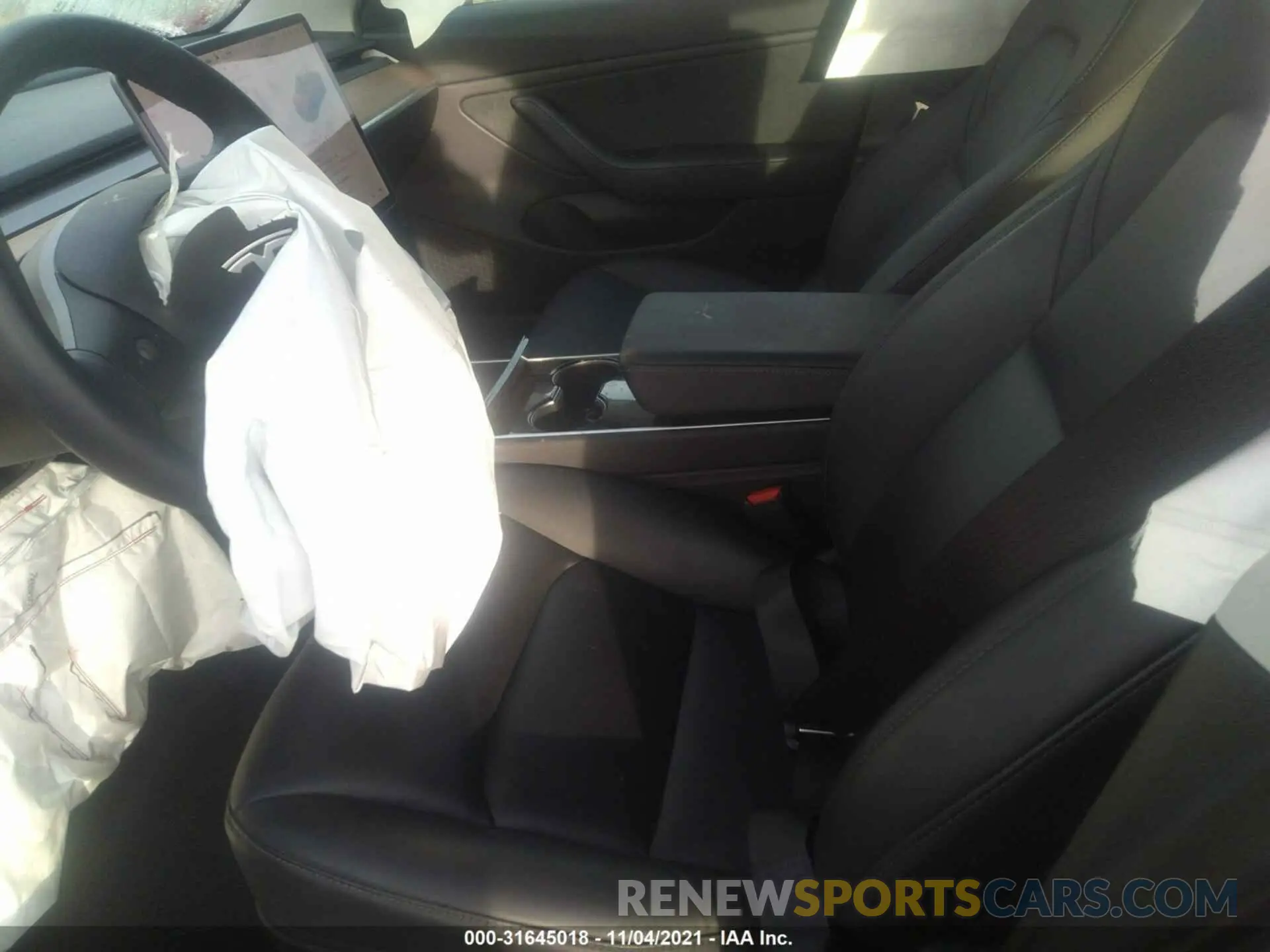 5 fotografías del automóvil dañado 5YJ3E1EBXKF497125 TESLA MODEL 3 2019