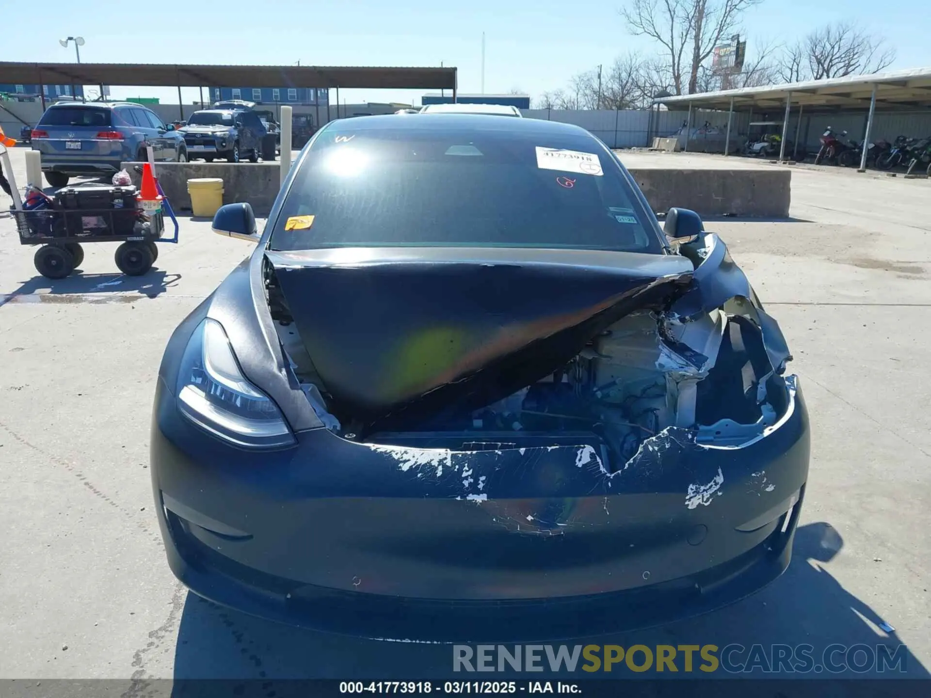 11 fotografías del automóvil dañado 5YJ3E1EA0LF597761 TESLA MODEL 3 2020