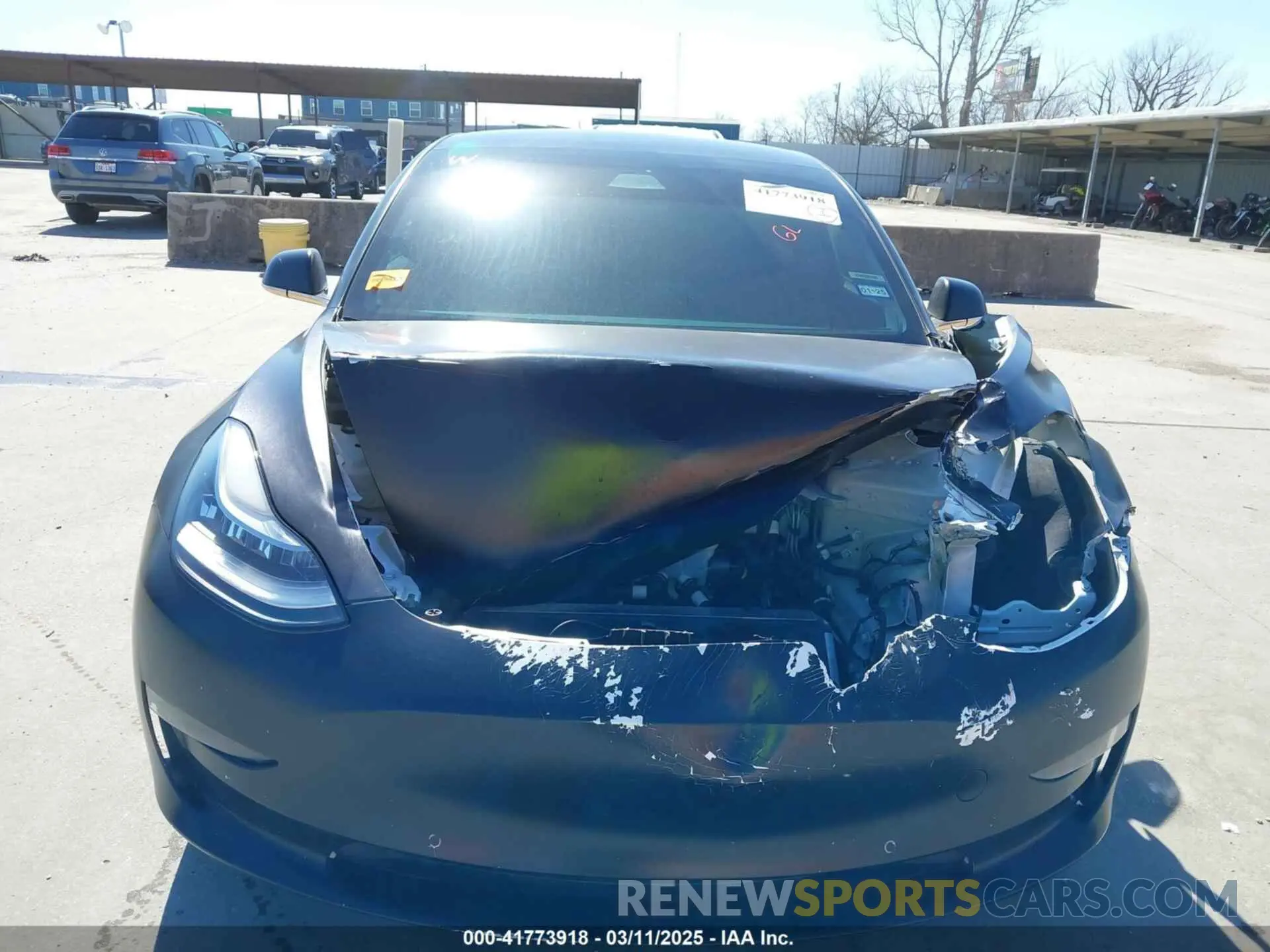 6 fotografías del automóvil dañado 5YJ3E1EA0LF597761 TESLA MODEL 3 2020