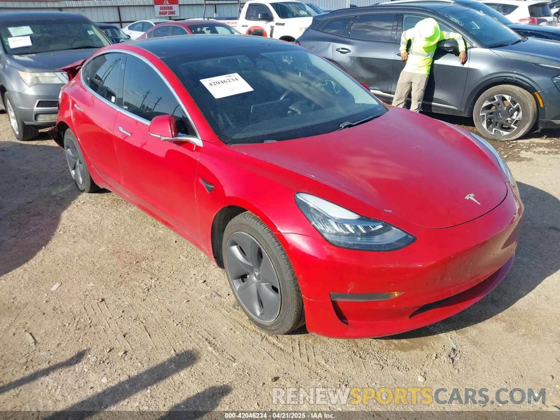 1 fotografías del automóvil dañado 5YJ3E1EA0LF611657 TESLA MODEL 3 2020