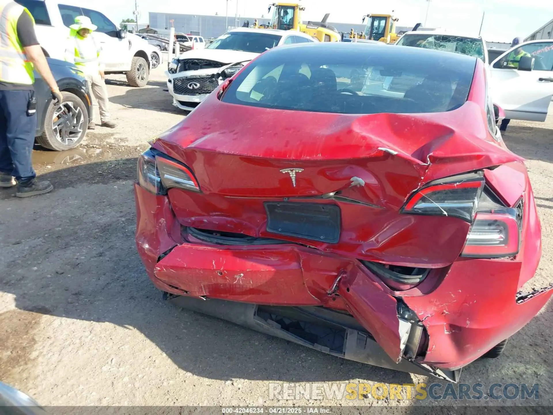 15 fotografías del automóvil dañado 5YJ3E1EA0LF611657 TESLA MODEL 3 2020