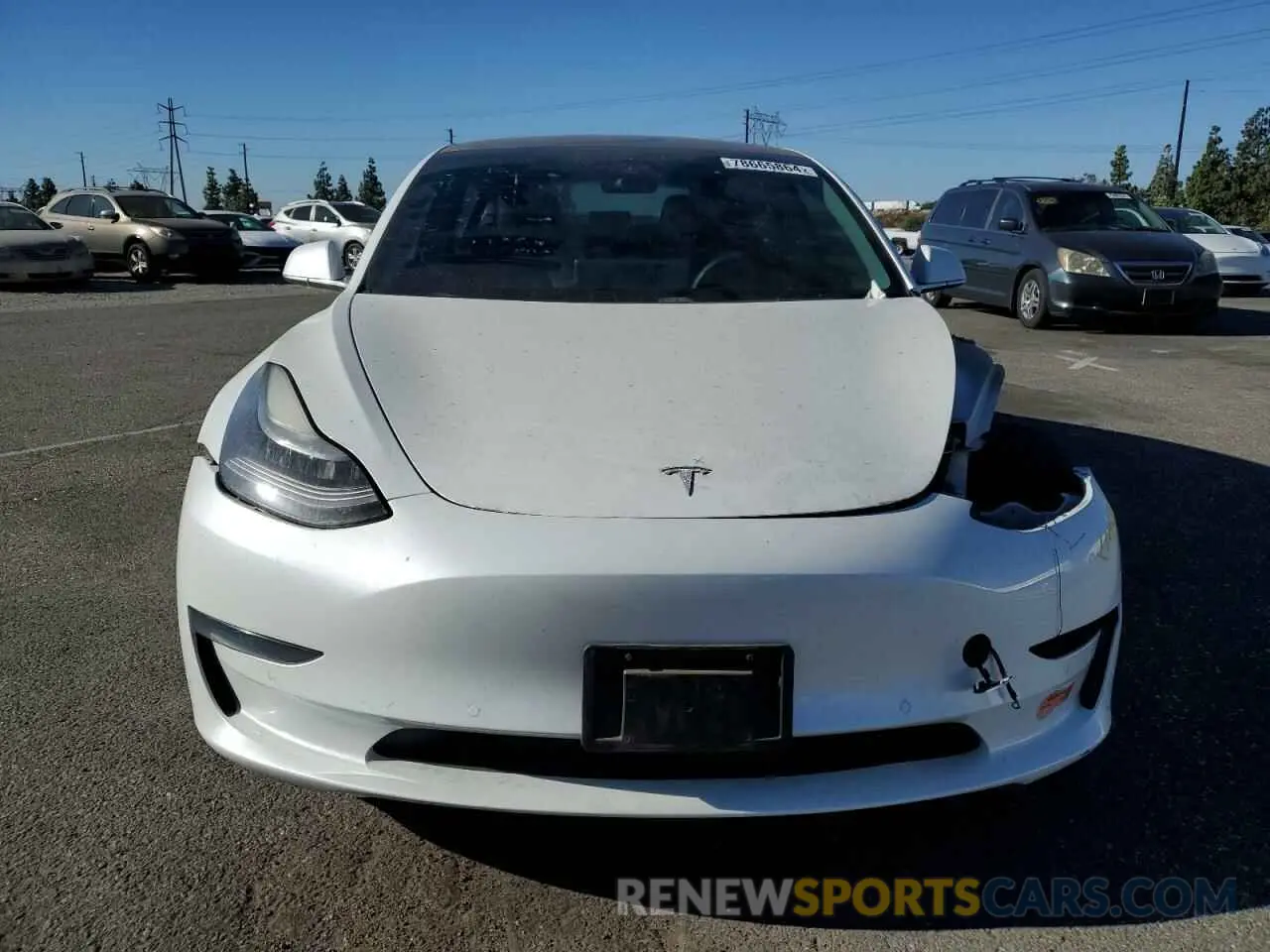 5 fotografías del automóvil dañado 5YJ3E1EA0LF634307 TESLA MODEL 3 2020