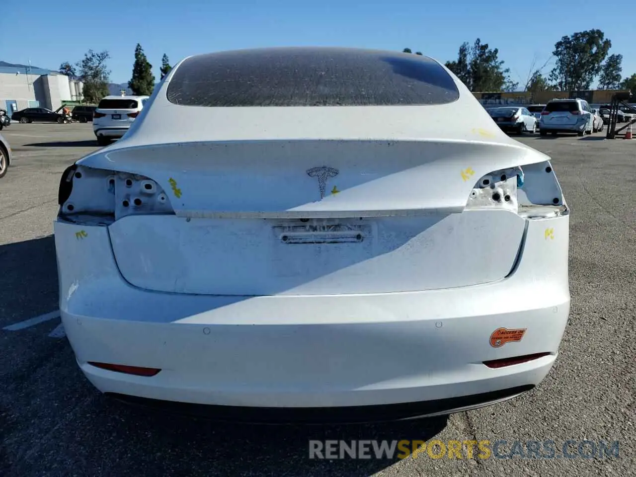 6 fotografías del automóvil dañado 5YJ3E1EA0LF634307 TESLA MODEL 3 2020
