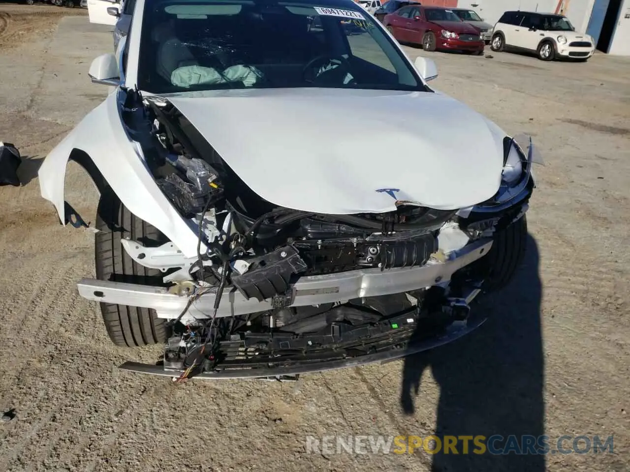 9 fotografías del automóvil dañado 5YJ3E1EA0LF660597 TESLA MODEL 3 2020