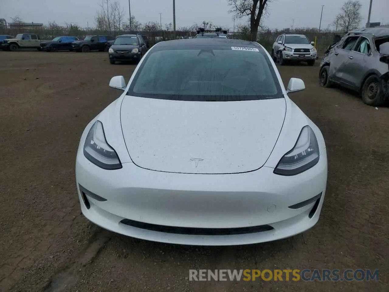 5 fotografías del automóvil dañado 5YJ3E1EA0LF715713 TESLA MODEL 3 2020