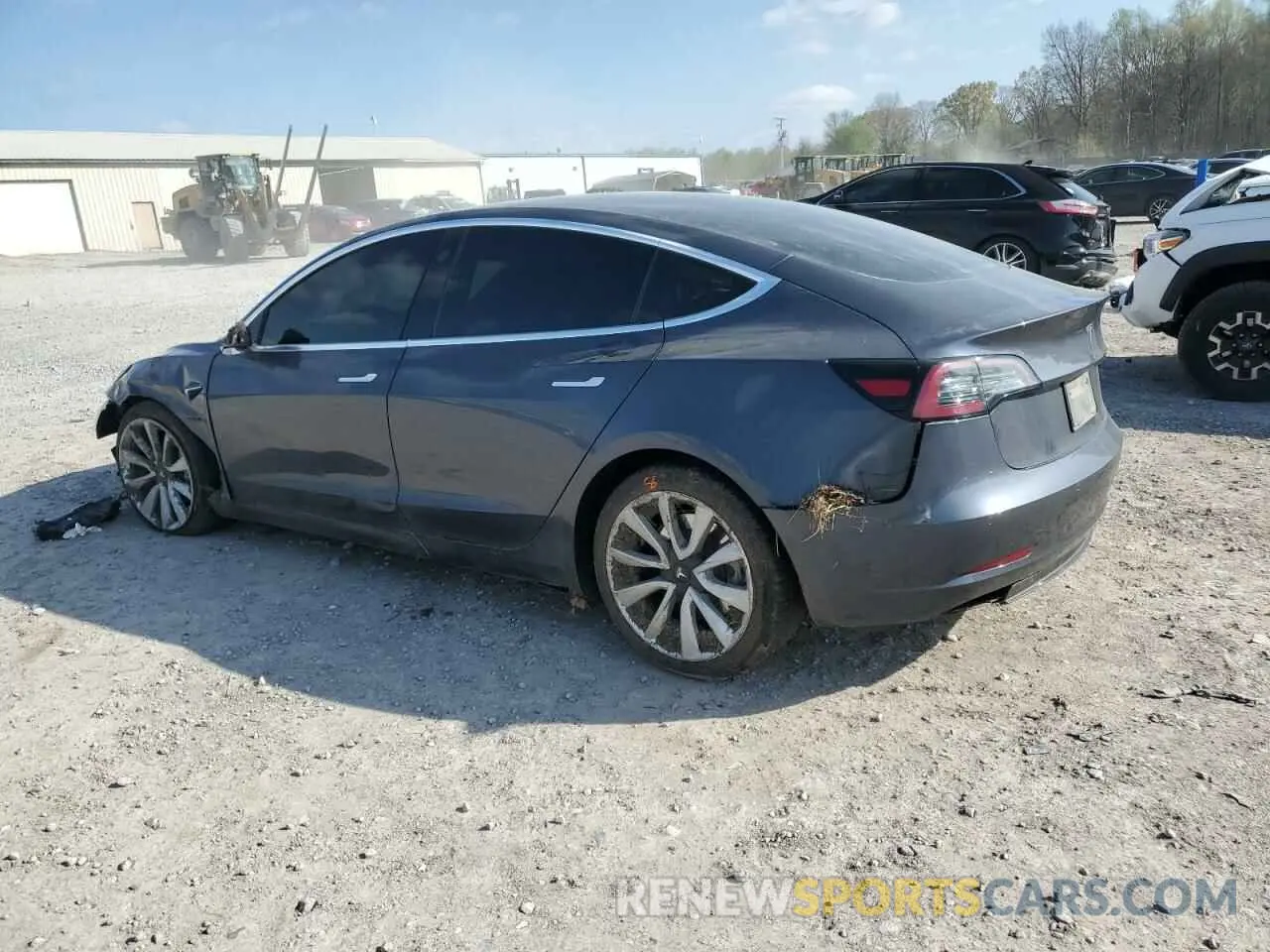 2 fotografías del automóvil dañado 5YJ3E1EA0LF717655 TESLA MODEL 3 2020