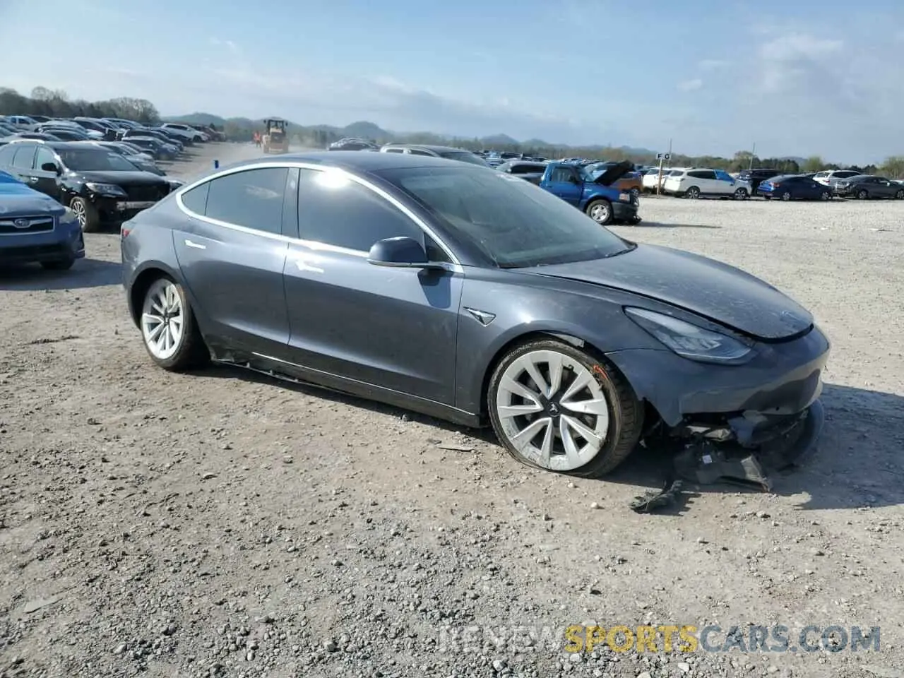 4 fotografías del automóvil dañado 5YJ3E1EA0LF717655 TESLA MODEL 3 2020