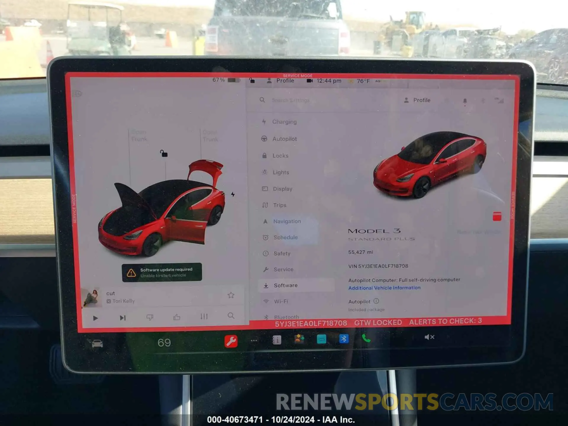 18 fotografías del automóvil dañado 5YJ3E1EA0LF718708 TESLA MODEL 3 2020