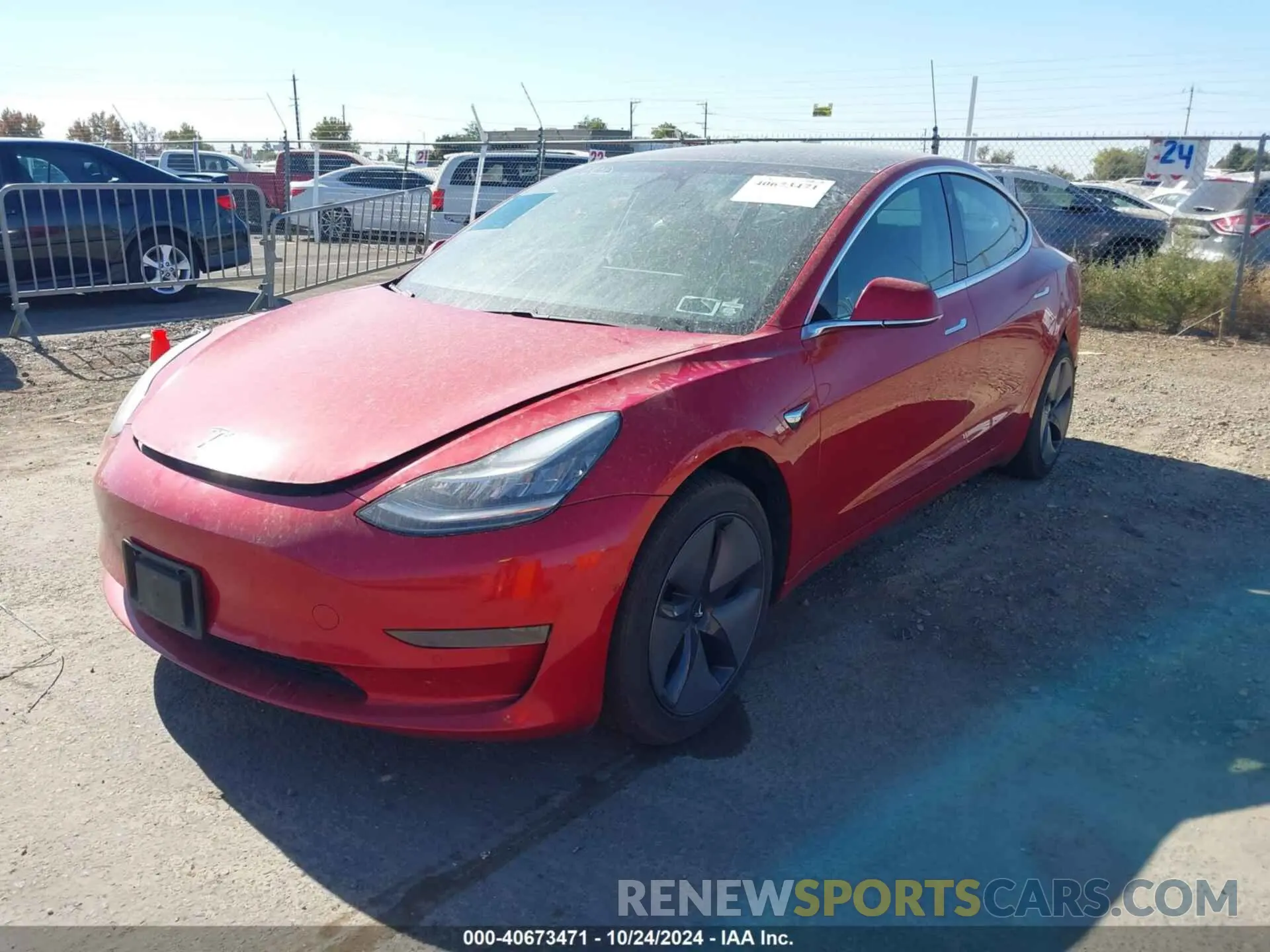 2 fotografías del automóvil dañado 5YJ3E1EA0LF718708 TESLA MODEL 3 2020