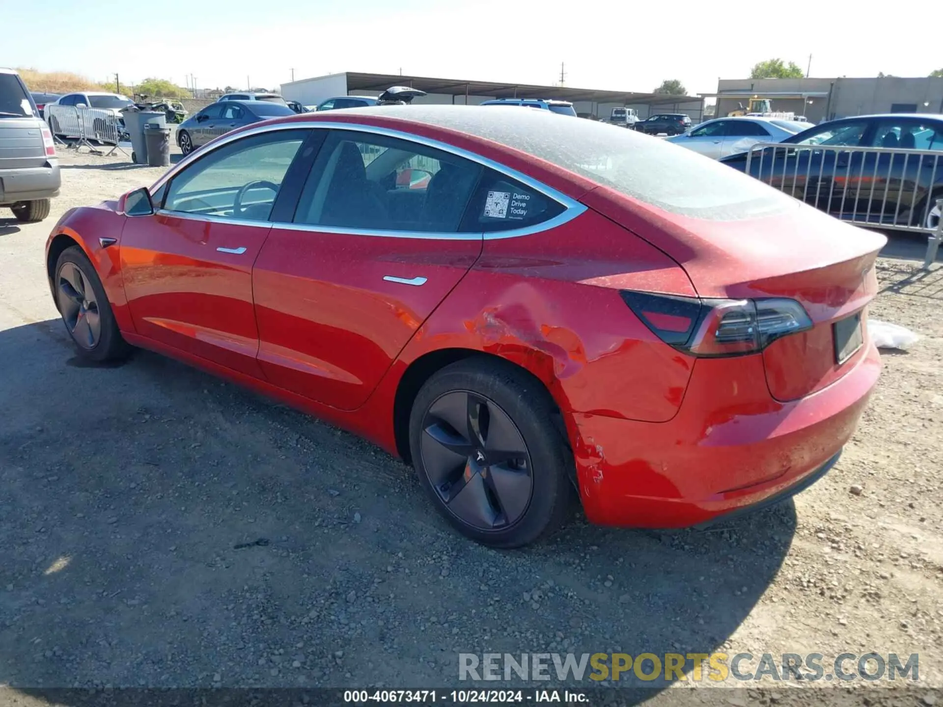 3 fotografías del automóvil dañado 5YJ3E1EA0LF718708 TESLA MODEL 3 2020