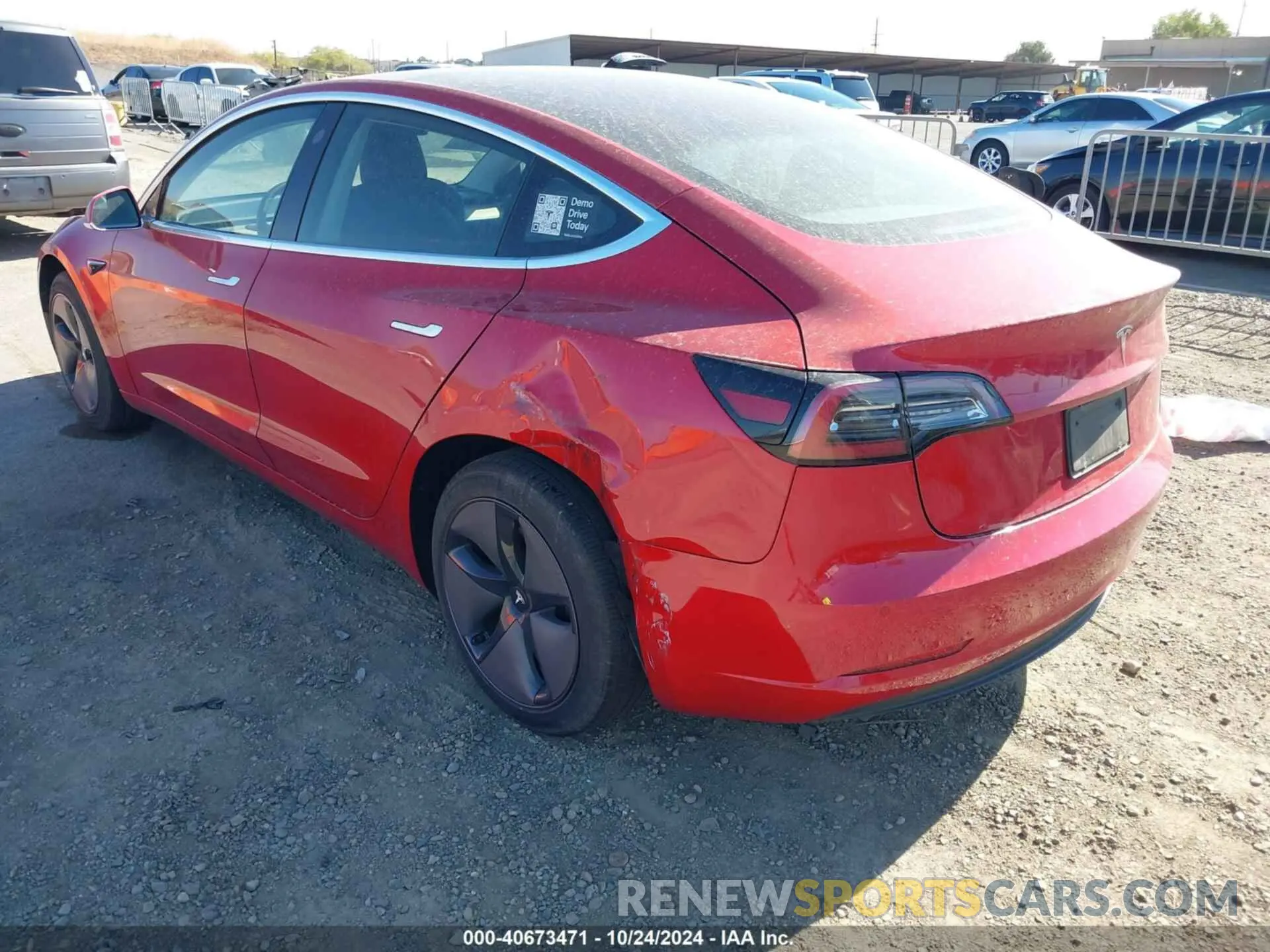 6 fotografías del automóvil dañado 5YJ3E1EA0LF718708 TESLA MODEL 3 2020