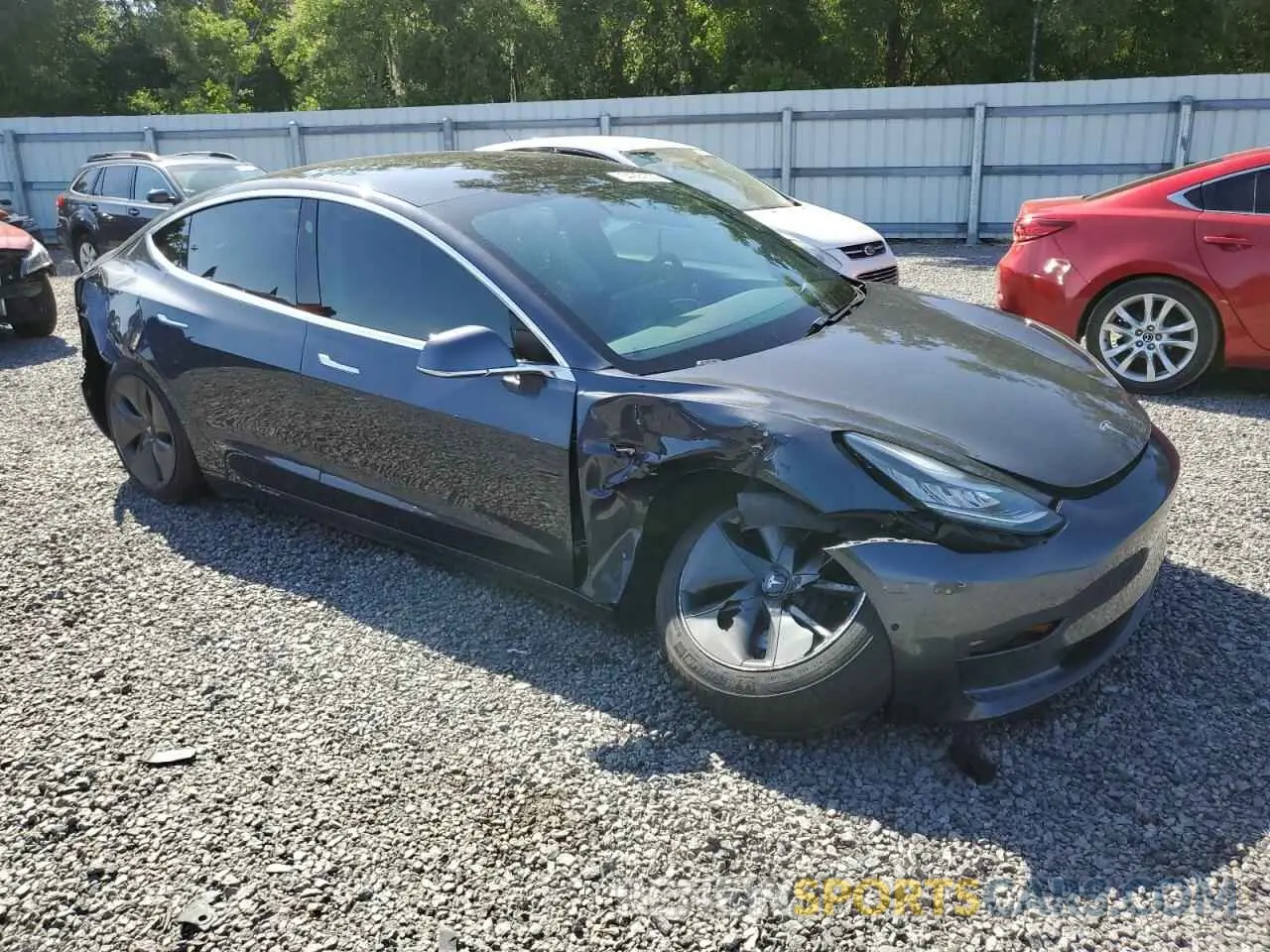 4 fotografías del automóvil dañado 5YJ3E1EA0LF784854 TESLA MODEL 3 2020