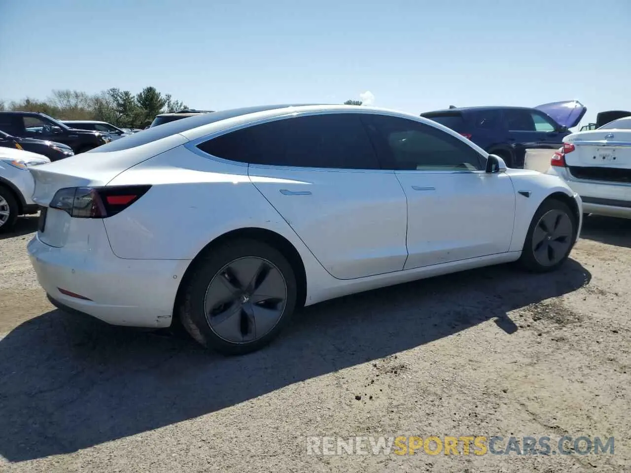 3 fotografías del automóvil dañado 5YJ3E1EA0LF792825 TESLA MODEL 3 2020