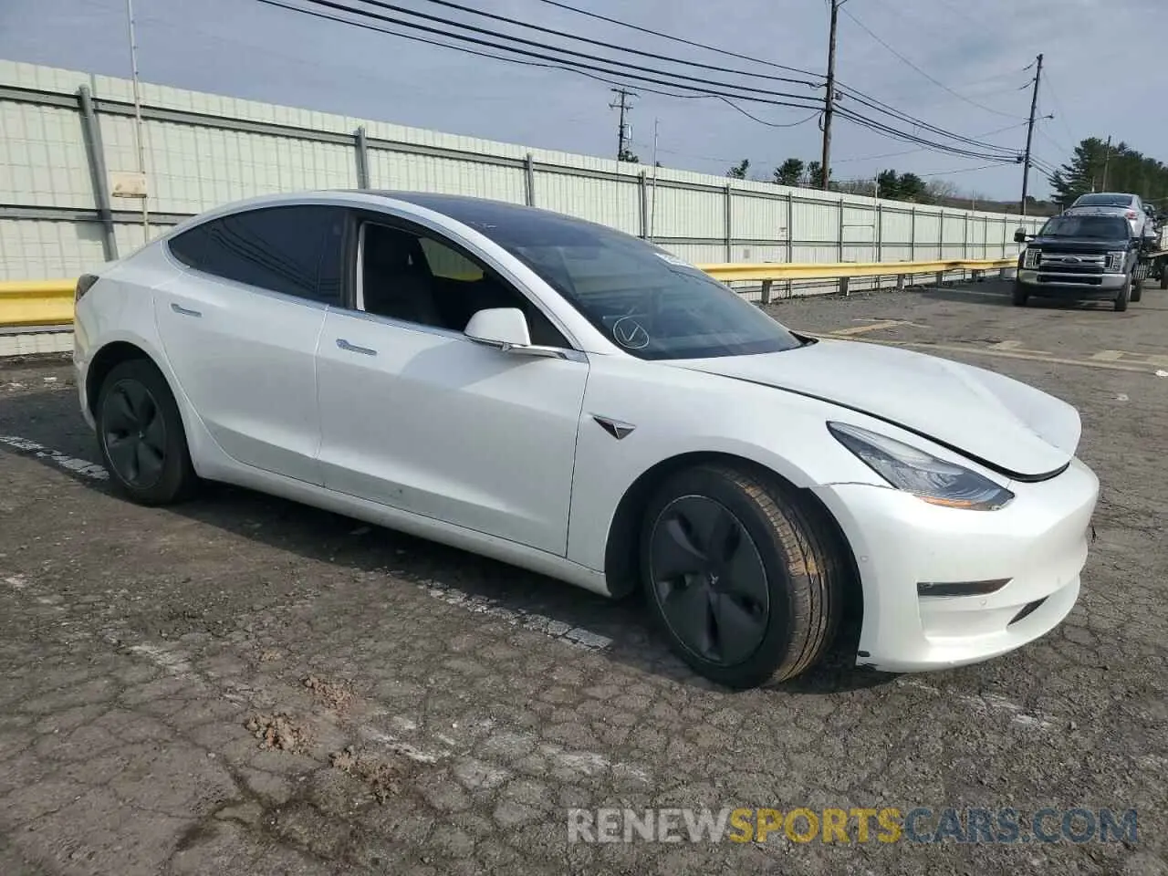 4 fotografías del automóvil dañado 5YJ3E1EA0LF792825 TESLA MODEL 3 2020
