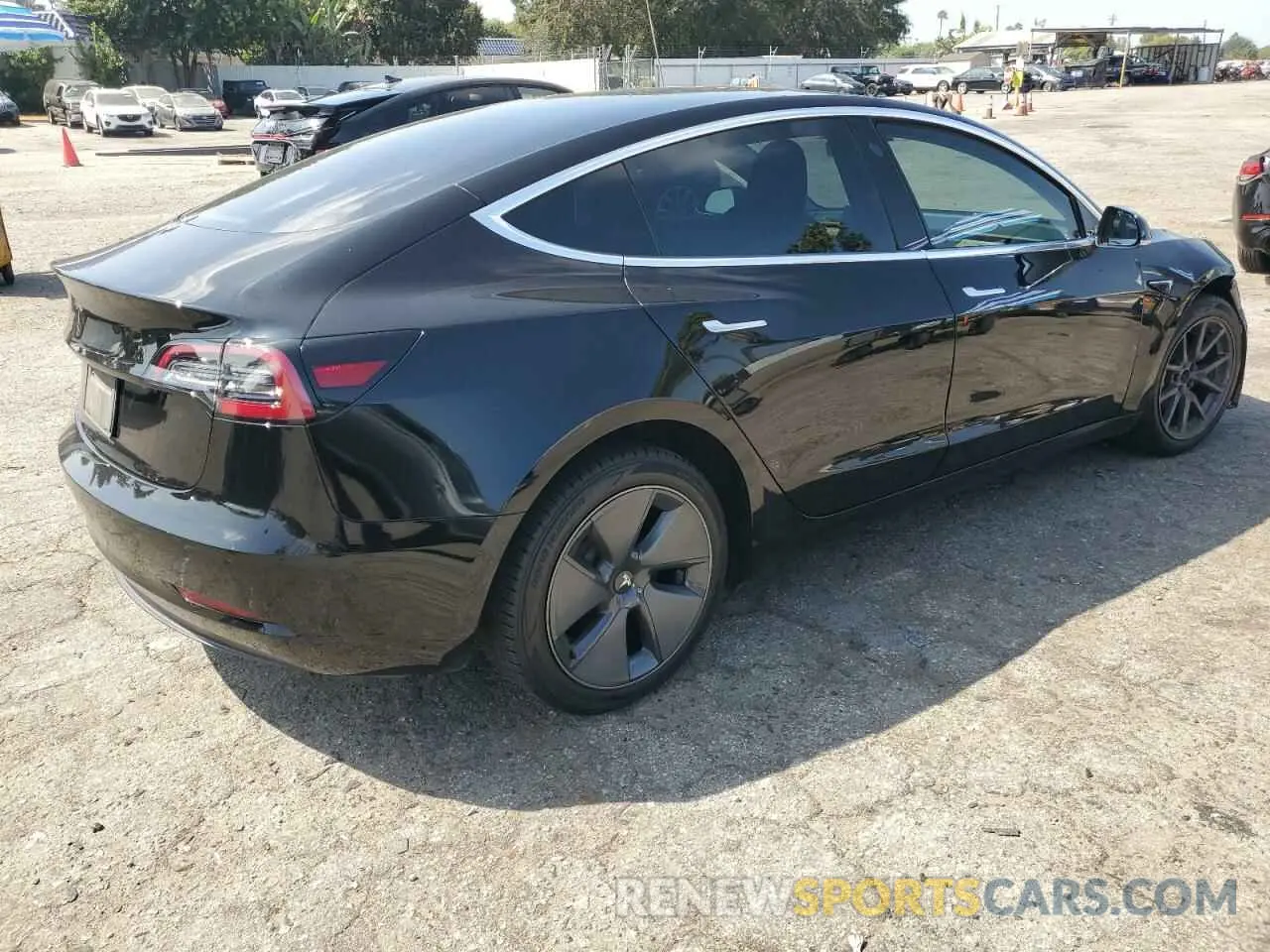 3 fotografías del automóvil dañado 5YJ3E1EA0LF802155 TESLA MODEL 3 2020