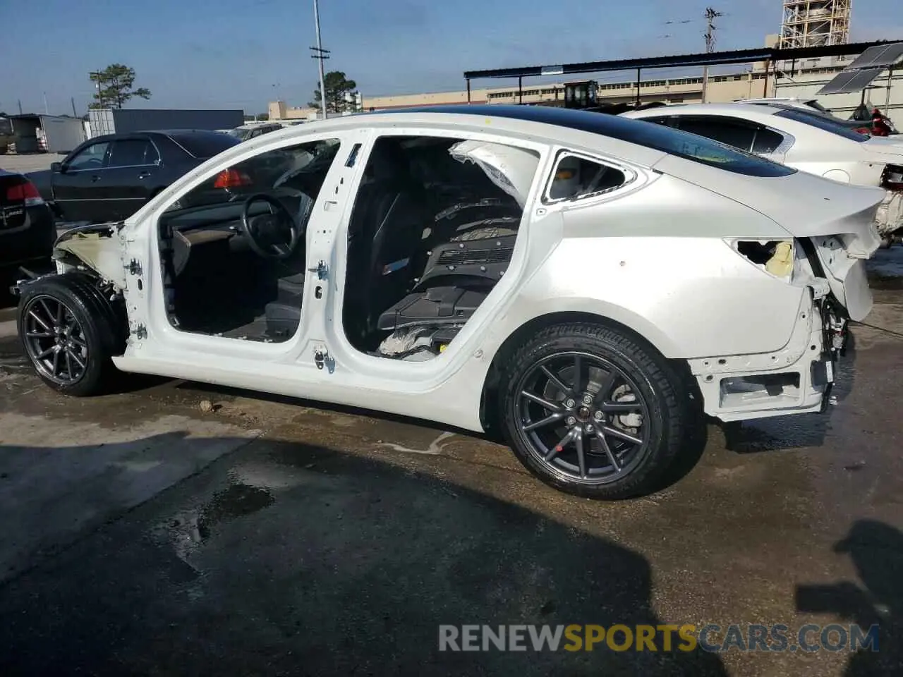 2 fotografías del automóvil dañado 5YJ3E1EA1LF598059 TESLA MODEL 3 2020