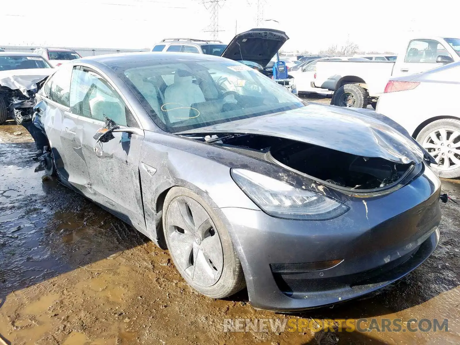 1 fotografías del automóvil dañado 5YJ3E1EA1LF599048 TESLA MODEL 3 2020