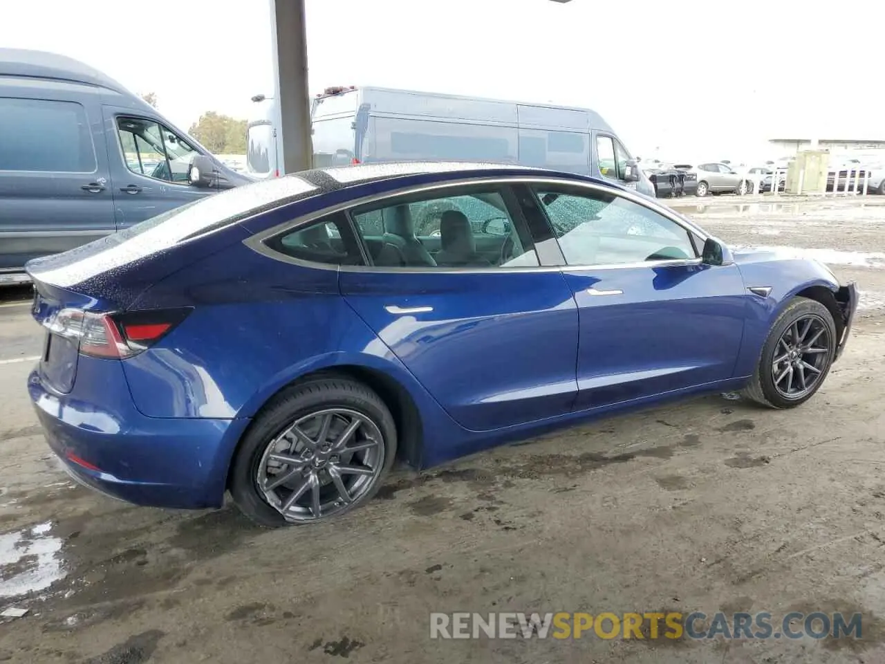 3 fotografías del automóvil dañado 5YJ3E1EA1LF631139 TESLA MODEL 3 2020