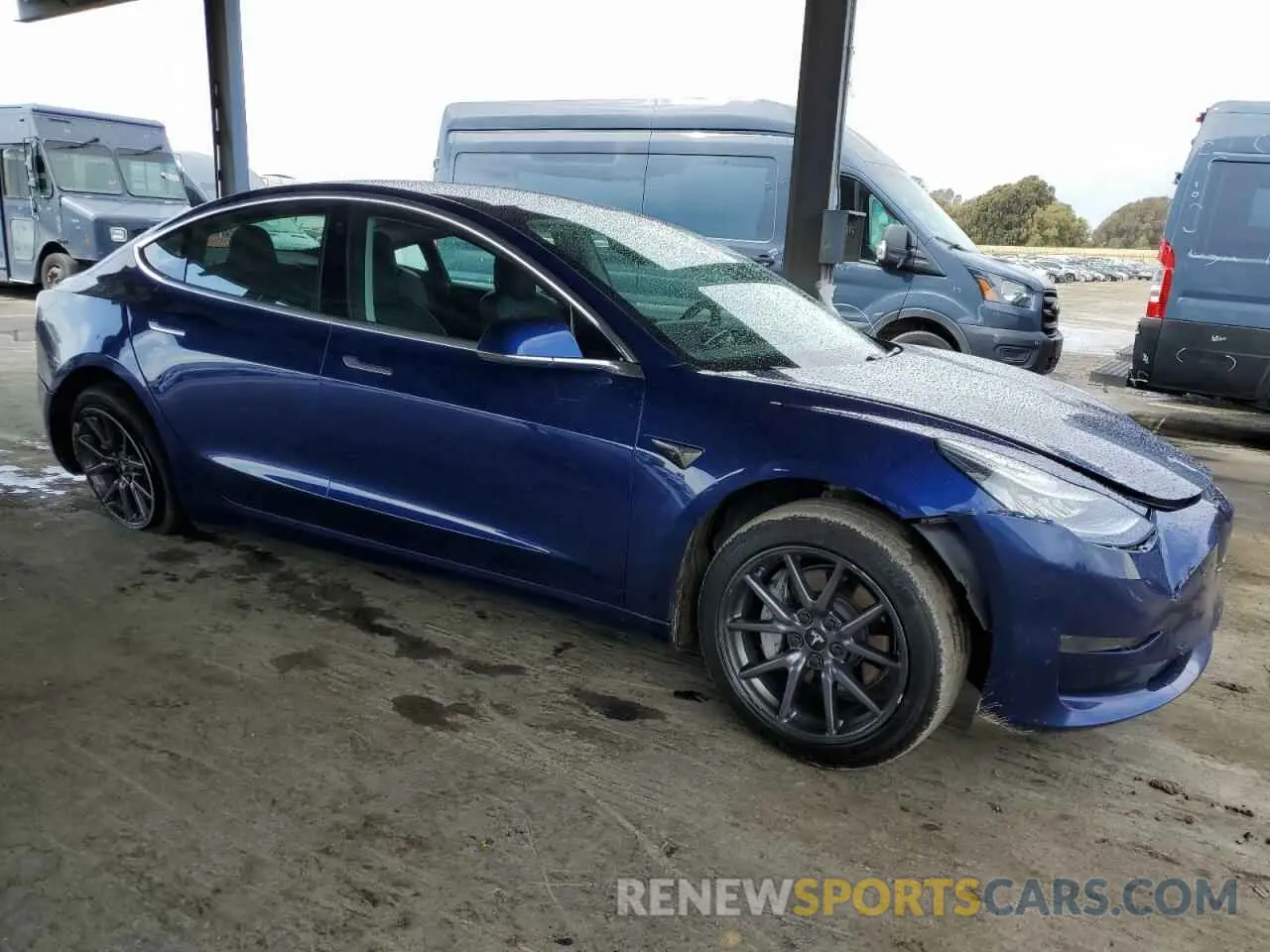 4 fotografías del automóvil dañado 5YJ3E1EA1LF631139 TESLA MODEL 3 2020