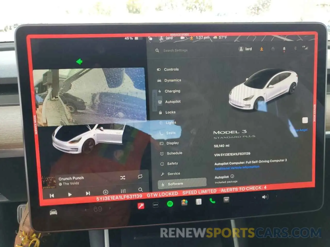 9 fotografías del automóvil dañado 5YJ3E1EA1LF631139 TESLA MODEL 3 2020