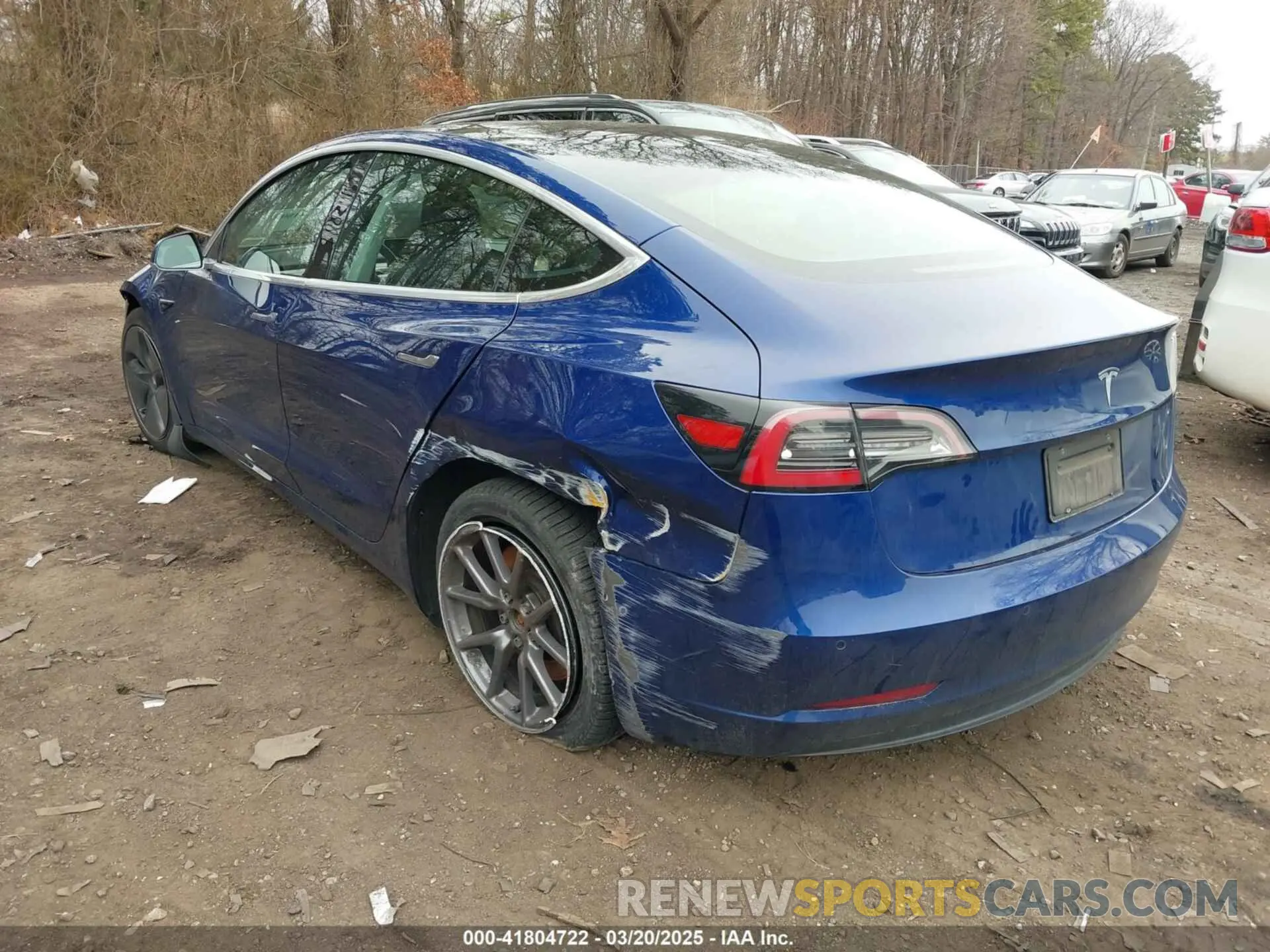 3 fotografías del automóvil dañado 5YJ3E1EA1LF658521 TESLA MODEL 3 2020