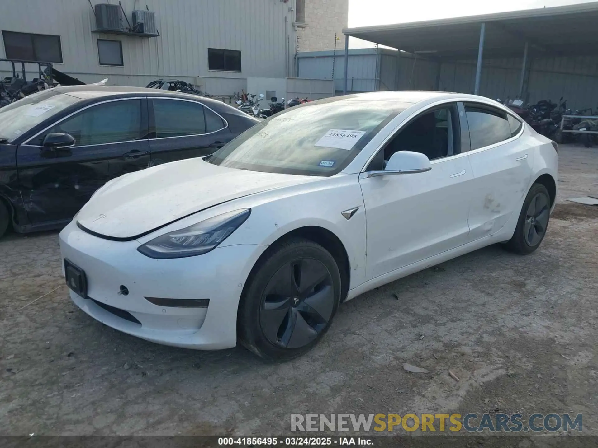 2 fotografías del automóvil dañado 5YJ3E1EA1LF660611 TESLA MODEL 3 2020