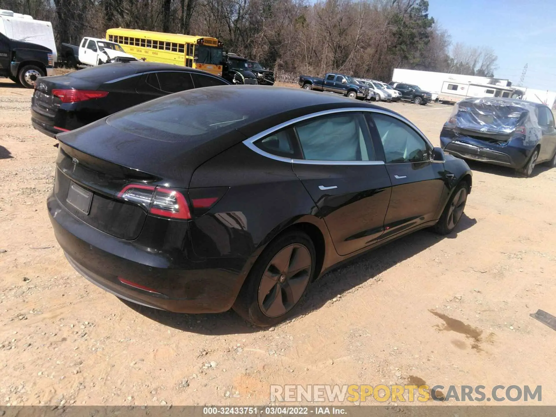 4 fotografías del automóvil dañado 5YJ3E1EA1LF736490 TESLA MODEL 3 2020