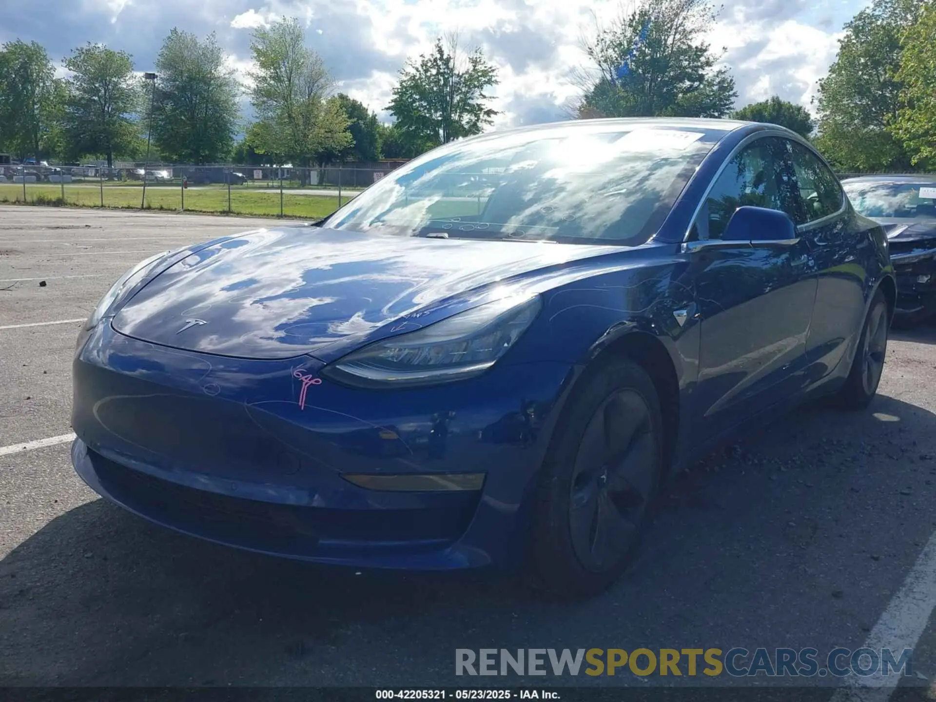 2 fotografías del automóvil dañado 5YJ3E1EA1LF745688 TESLA MODEL 3 2020