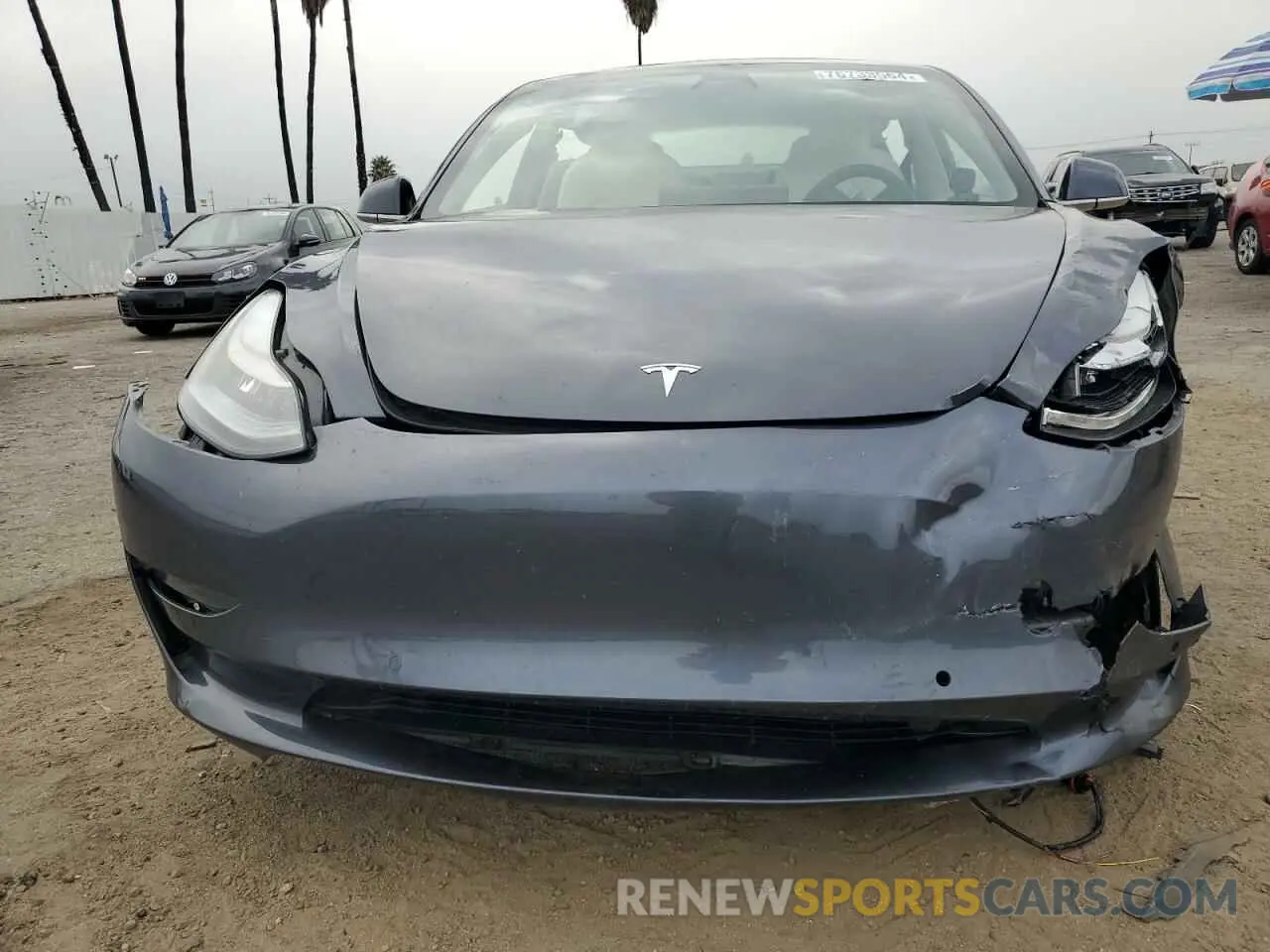 5 fotografías del automóvil dañado 5YJ3E1EA1LF746002 TESLA MODEL 3 2020