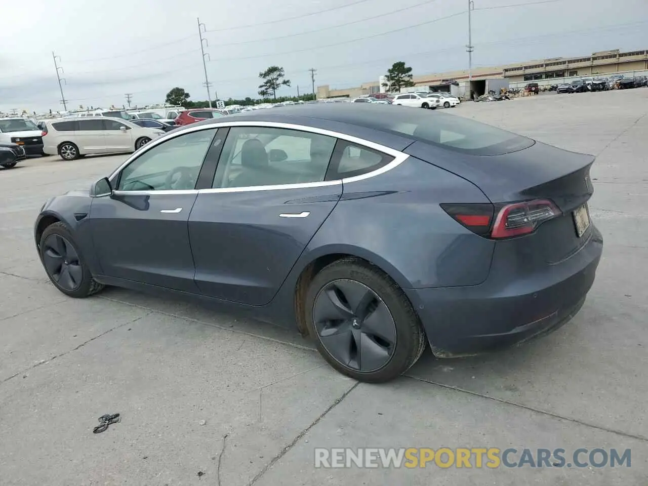 2 fotografías del automóvil dañado 5YJ3E1EA1LF784832 TESLA MODEL 3 2020
