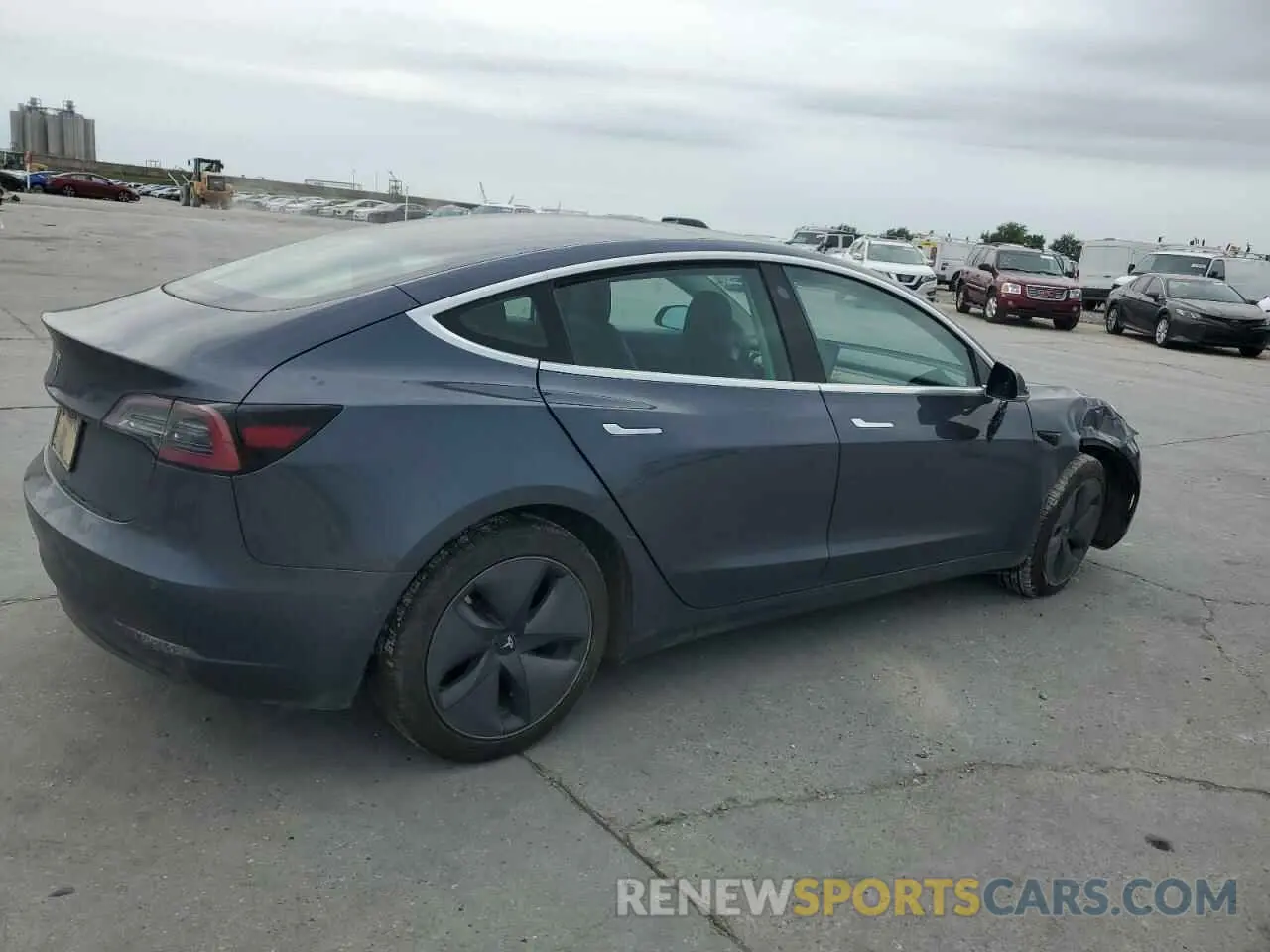 3 fotografías del automóvil dañado 5YJ3E1EA1LF784832 TESLA MODEL 3 2020