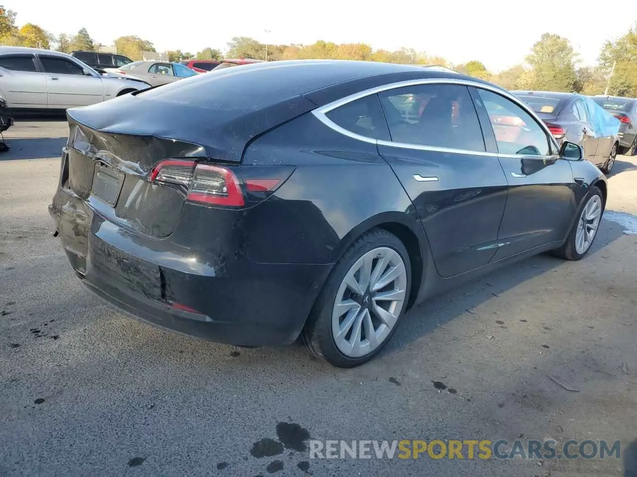 3 fotografías del automóvil dañado 5YJ3E1EA1LF792218 TESLA MODEL 3 2020