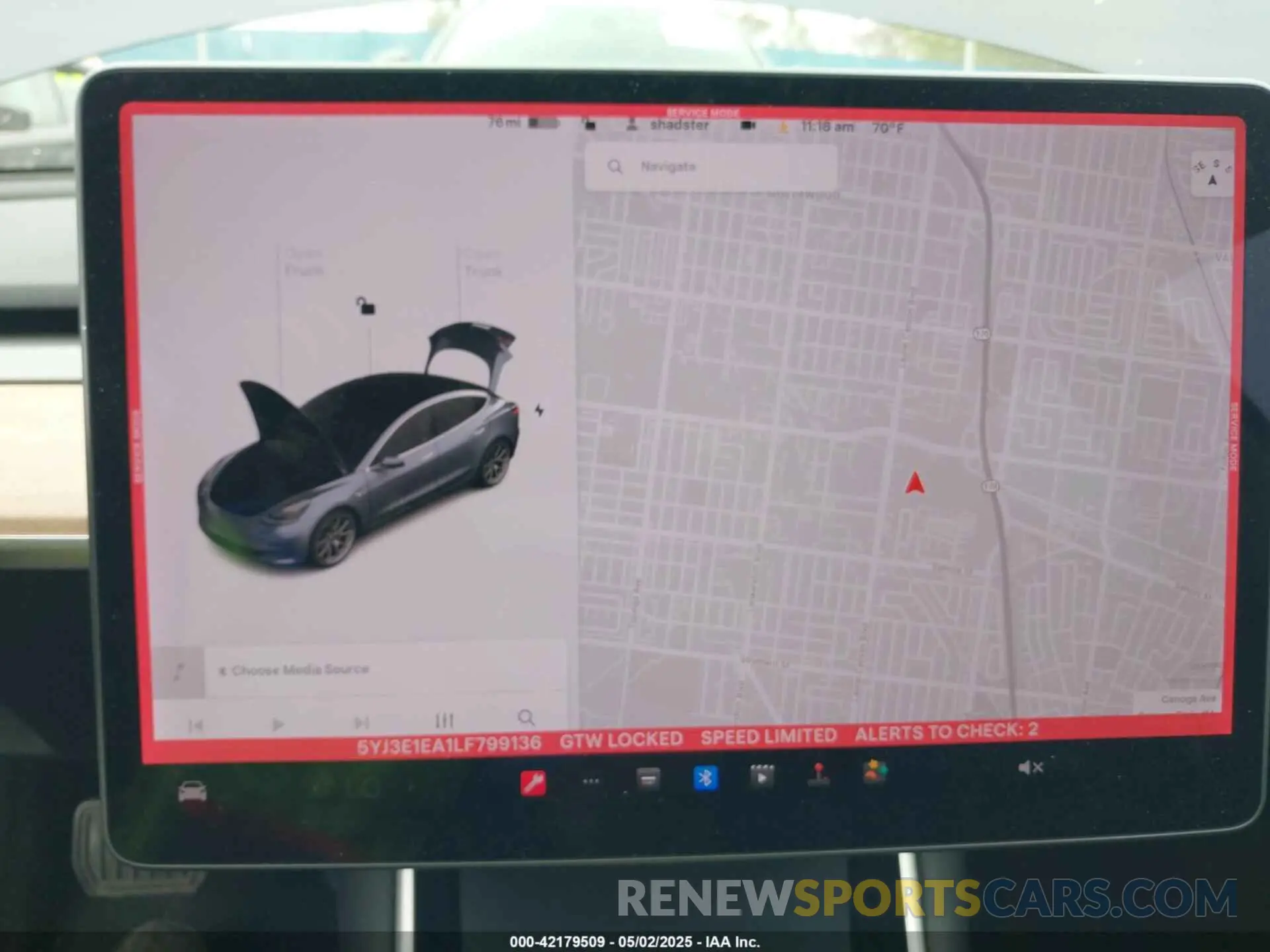 7 fotografías del automóvil dañado 5YJ3E1EA1LF799136 TESLA MODEL 3 2020