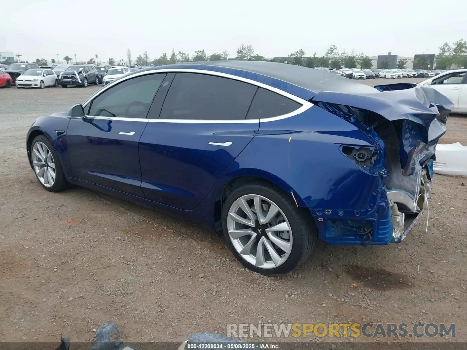 3 fotografías del automóvil dañado 5YJ3E1EA1LF802648 TESLA MODEL 3 2020