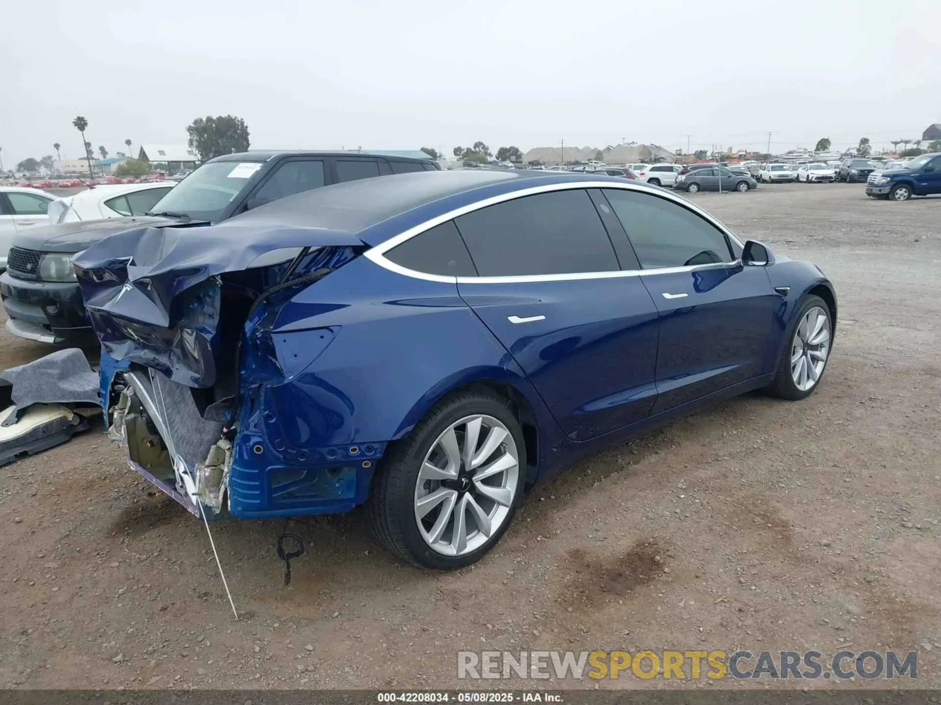 4 fotografías del automóvil dañado 5YJ3E1EA1LF802648 TESLA MODEL 3 2020