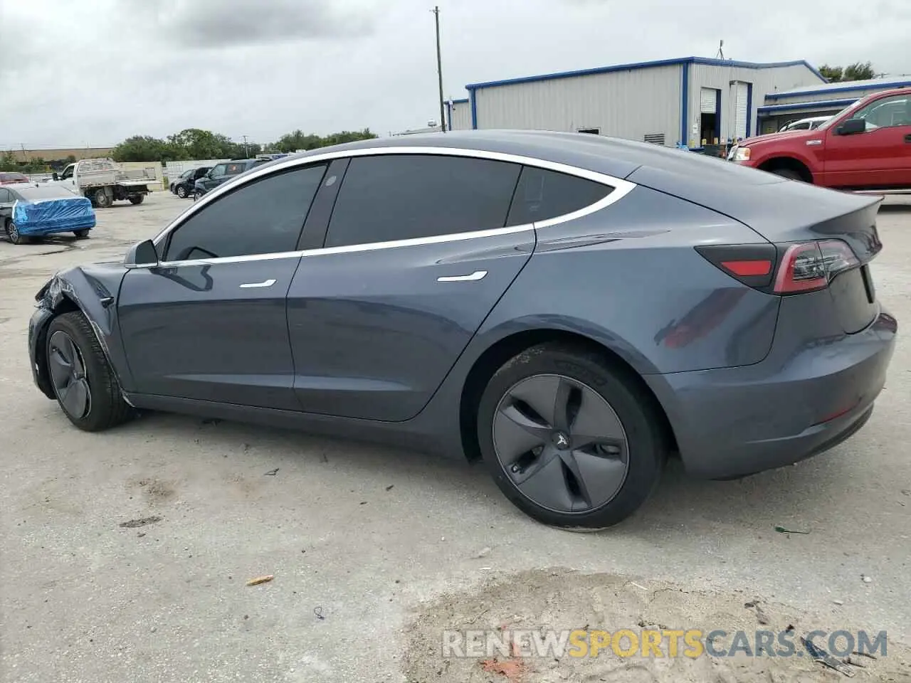 2 fotografías del automóvil dañado 5YJ3E1EA2LF598328 TESLA MODEL 3 2020
