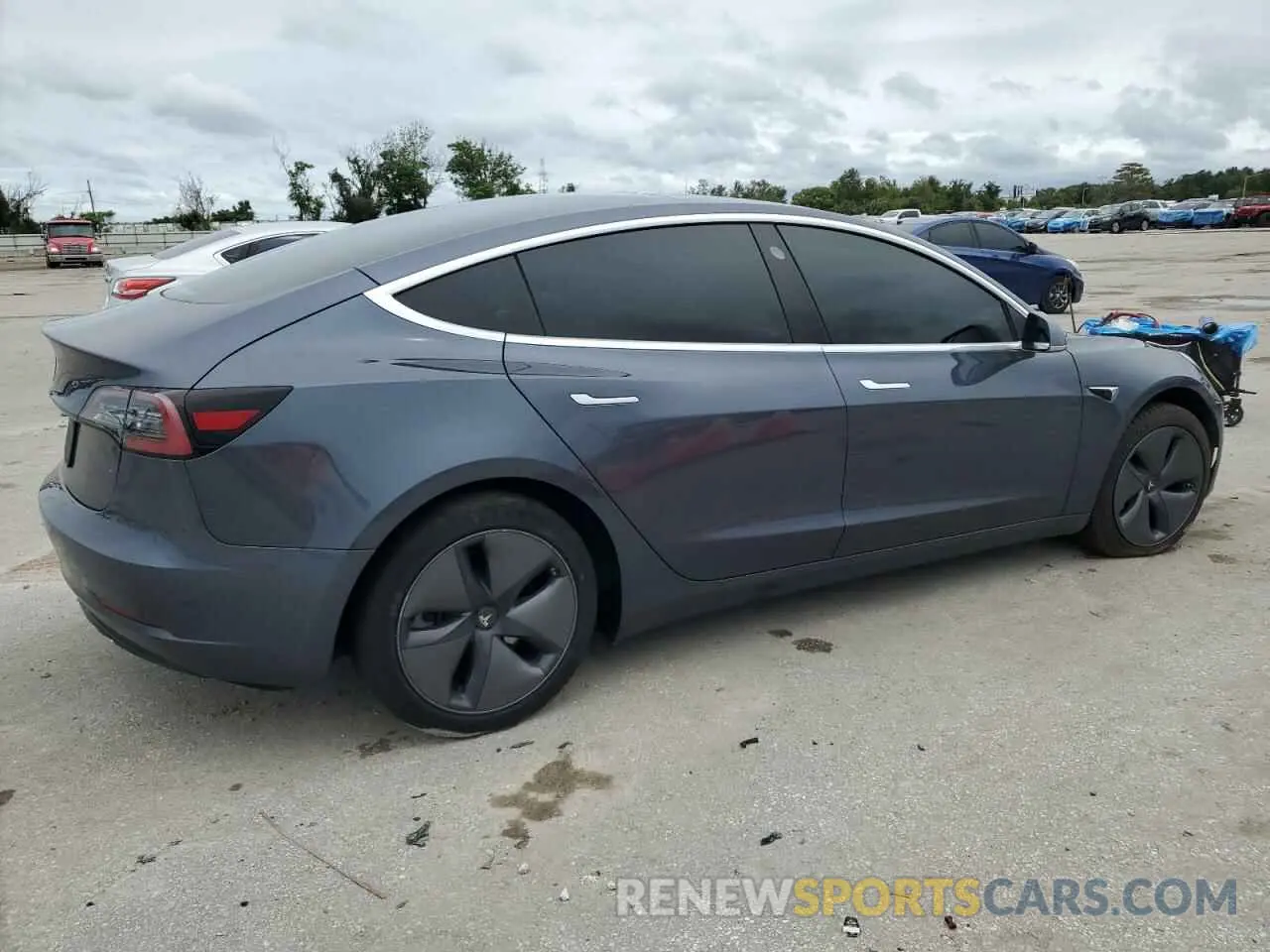 3 fotografías del automóvil dañado 5YJ3E1EA2LF598328 TESLA MODEL 3 2020