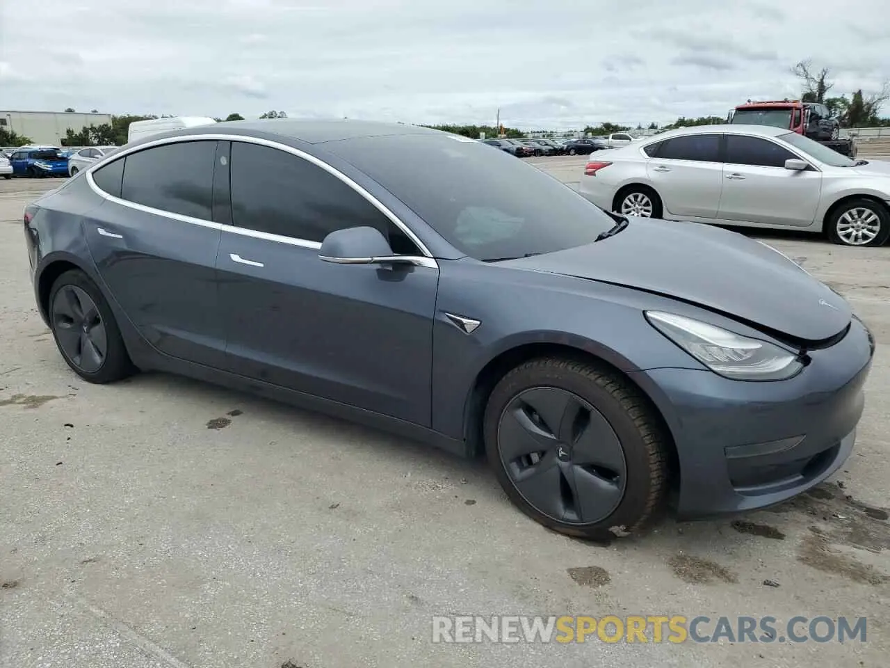 4 fotografías del automóvil dañado 5YJ3E1EA2LF598328 TESLA MODEL 3 2020