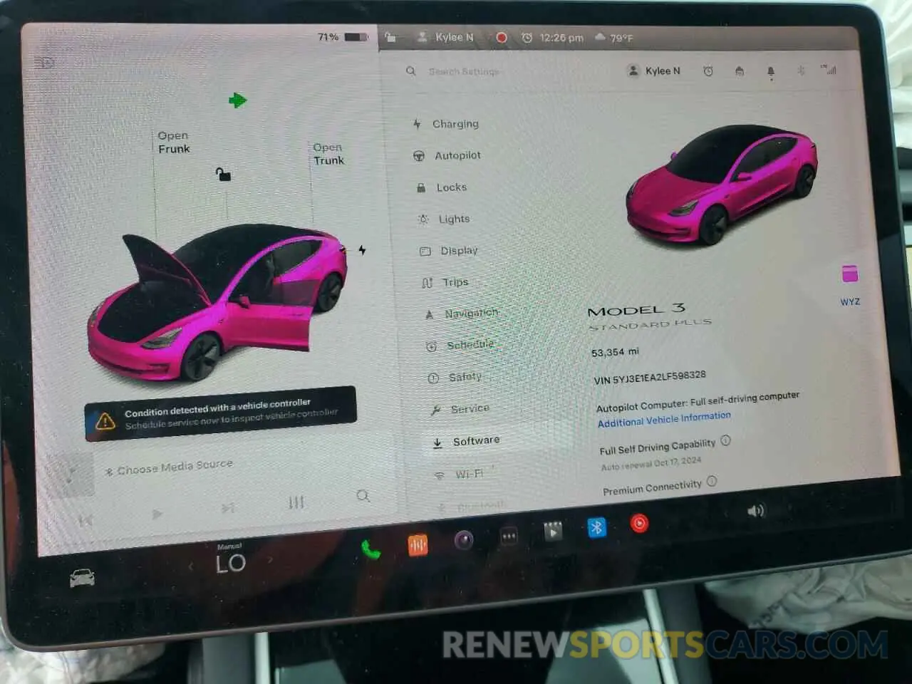 9 fotografías del automóvil dañado 5YJ3E1EA2LF598328 TESLA MODEL 3 2020