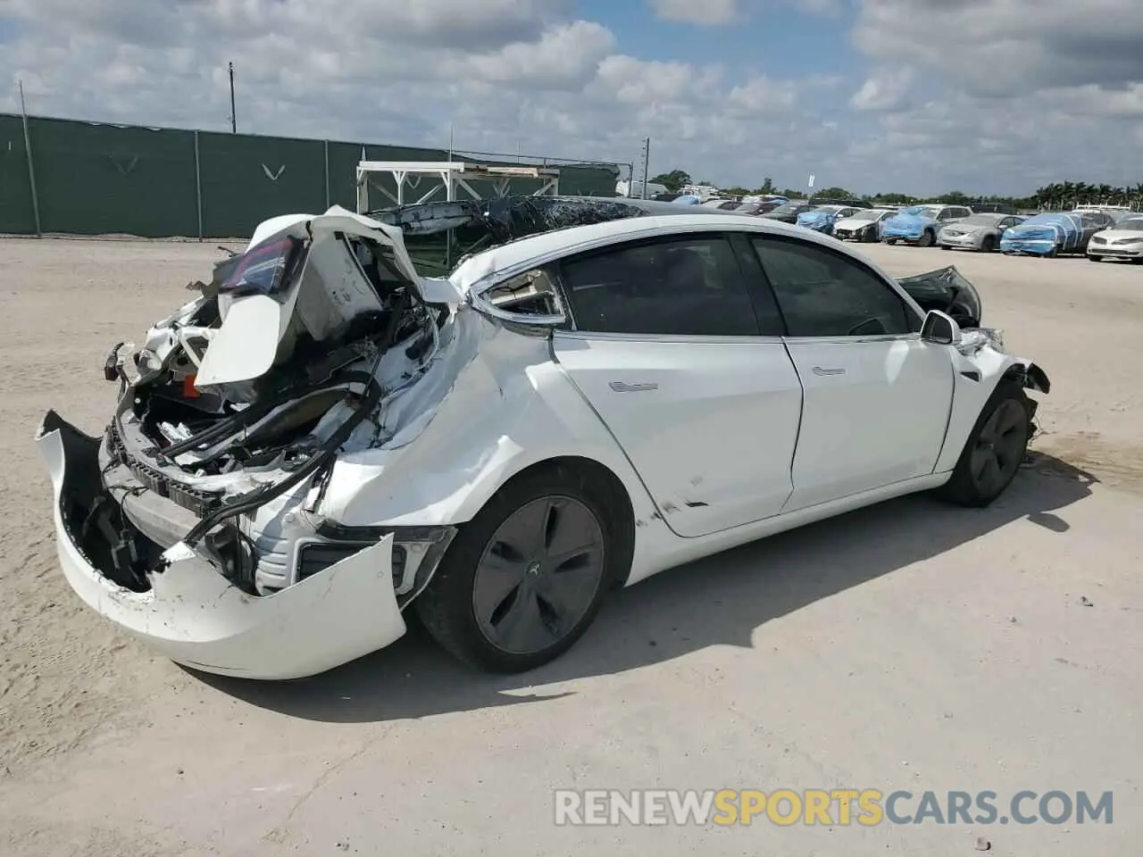 3 fotografías del automóvil dañado 5YJ3E1EA2LF632171 TESLA MODEL 3 2020